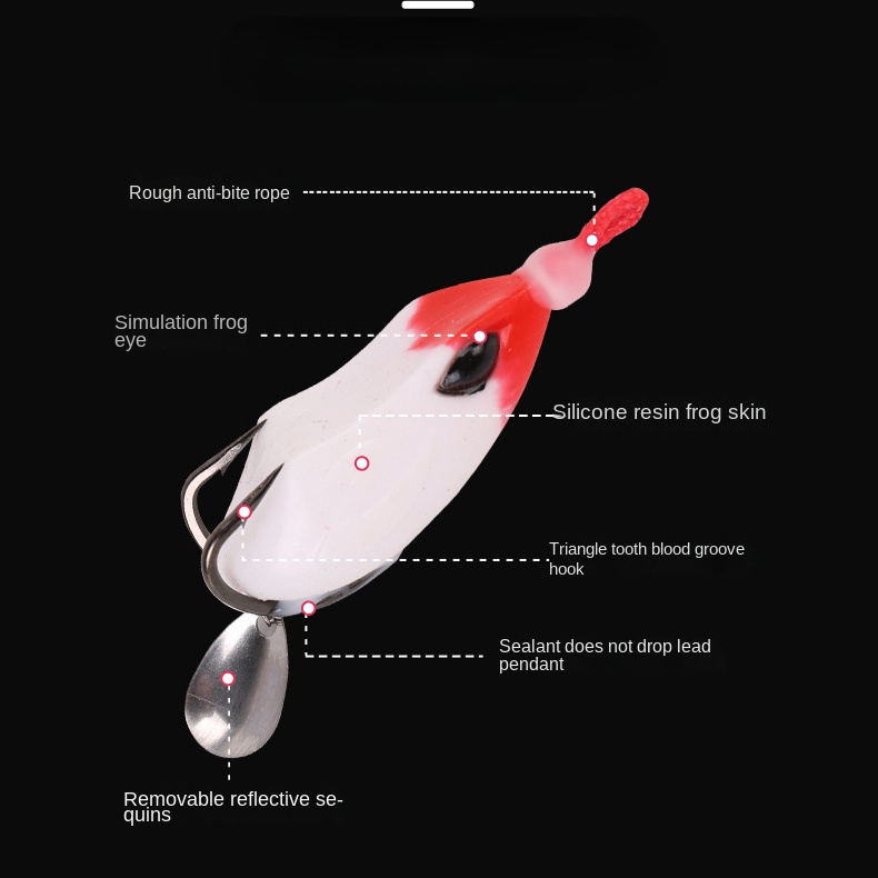 Mồi Câu Cá Giả Hình Ếch Nhảy Mềm 4.5cm / 8g