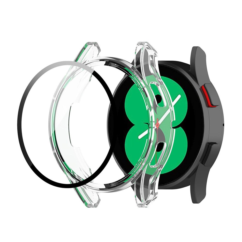 Ốp PC khung mạ cường lực full màn cho Samsung galaxy watch 4 40mm 44mm