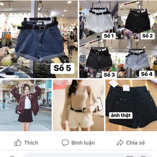 Quần sooc khách note tên fb trả hàng theo đơn đã đặt