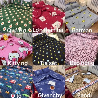 SÉT 5 MÓN CHĂN GA GỐI POLY QUẢ BƠ PP
