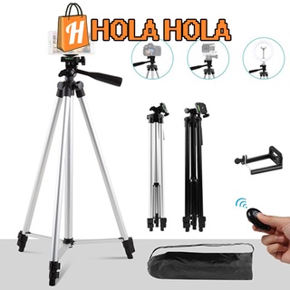 GIÁ ĐỠ MÁY ẢNH/ĐIỆN THOẠI TRIPOD TF 3120 3110 - REMOTE + ĐÈN LED N01 + GIÁ KẸP