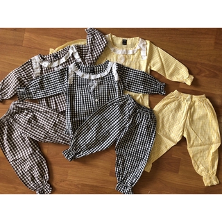 Combo Bộ tay dài kate bé gái