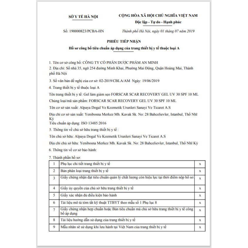 Gel Forscar – Giúp mờ sẹo lồi, sẹo thâm, sẹo lâu năm – Tuýp 10ml – THUỐC VIỆT 24H