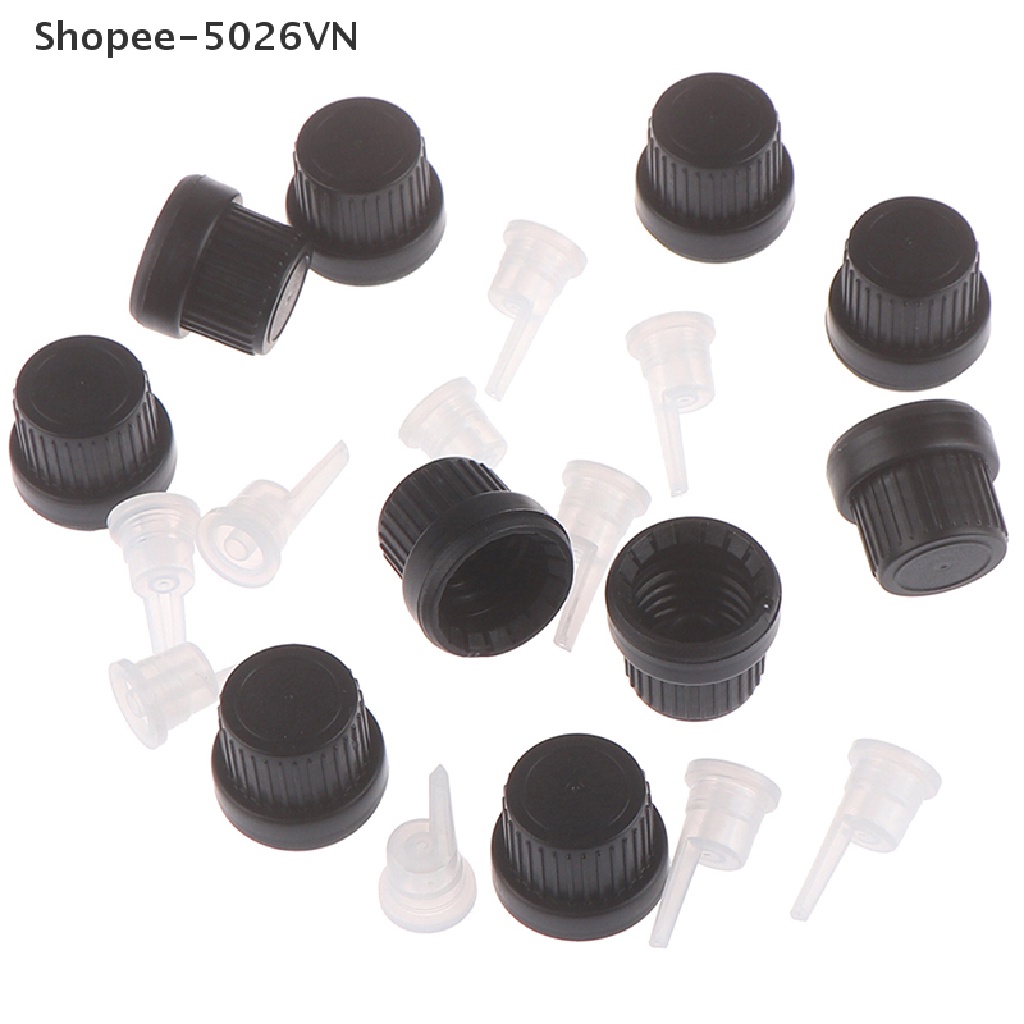 Set 10 Nắp Nhựa Đậy Chai Tinh Dầu Dạng Nhấn Tiện Lợi