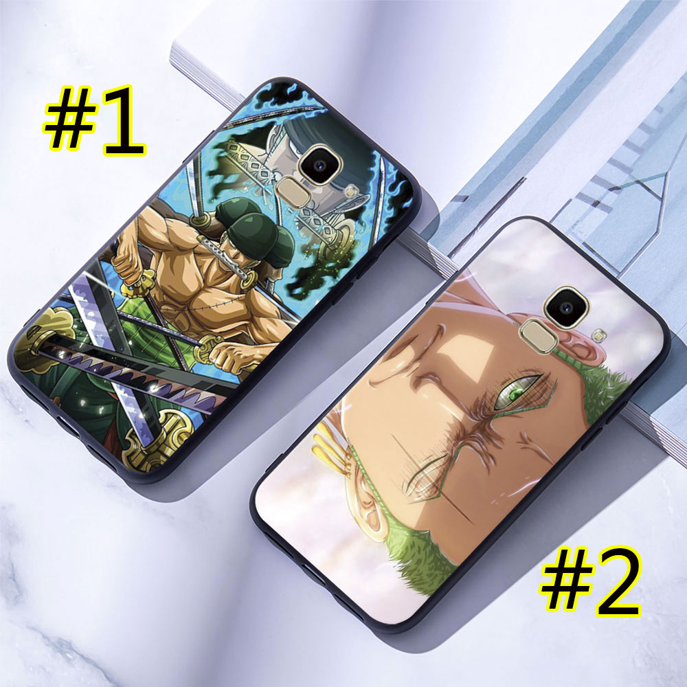 Ốp điện thoại dẻo in hình Roronoa Zoro One Piece cho Samsung Galaxy J2 Pro / J4 / J6 / J8 2018 Plus / J4 + / J6 +