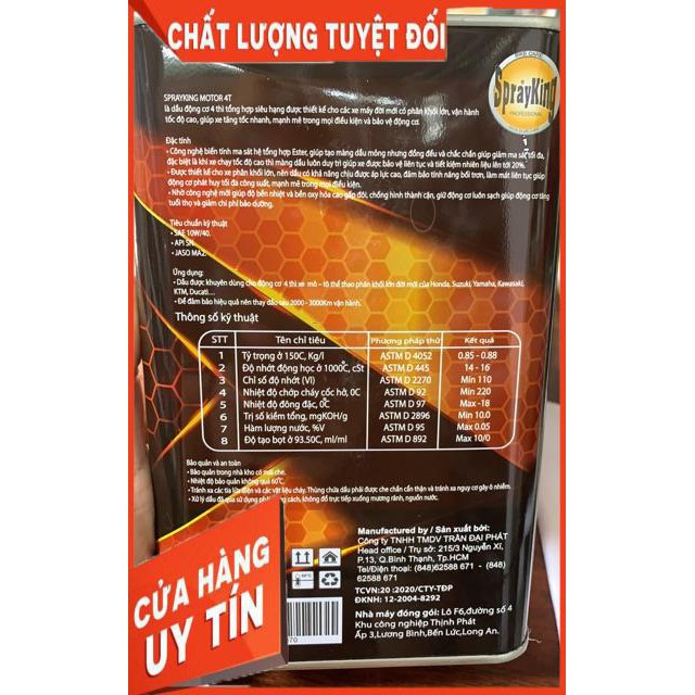 Dầu nhớt SprayKing 4T