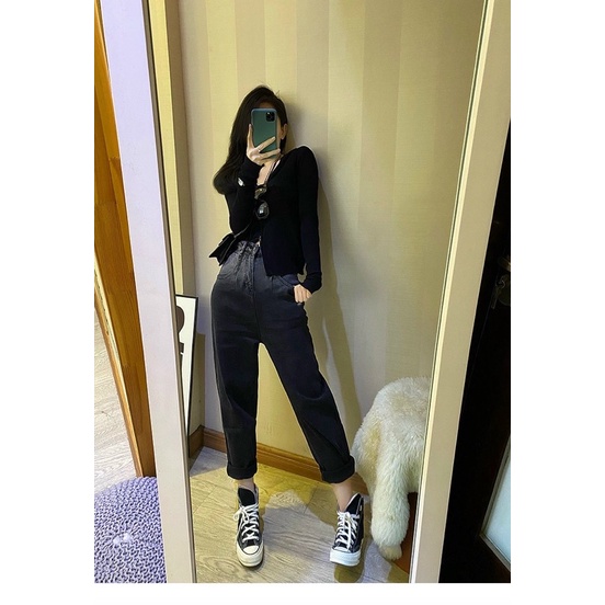 Quần jeans baggy phối màu bigsize (55-90kg)