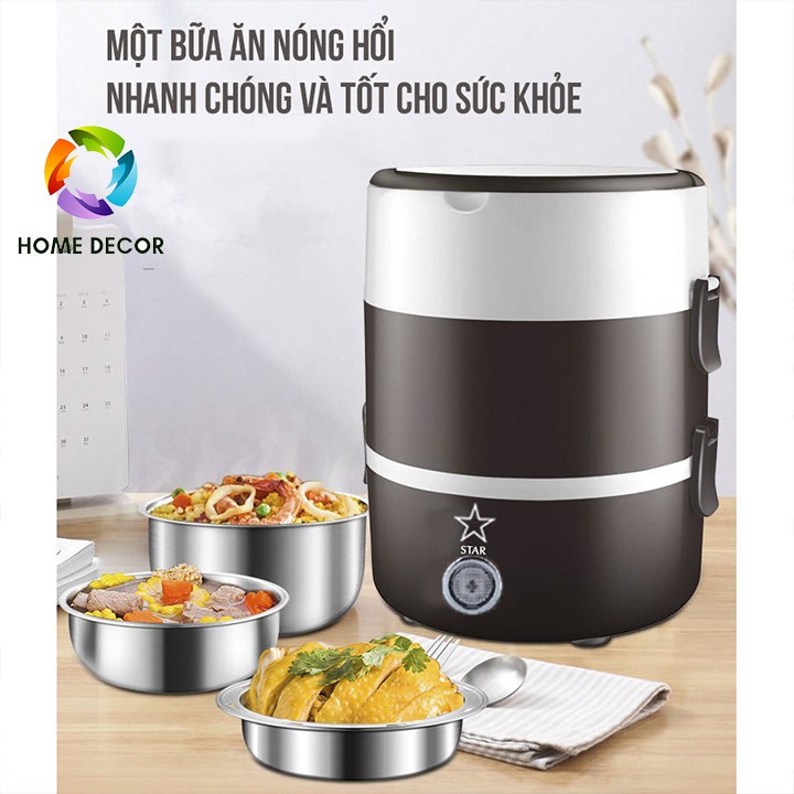 [CHÍNH HÃNG] Hộp cơm cắm điện 3 tầng START, Hộp cơm văn phòng 3 tầng | BigBuy360 - bigbuy360.vn
