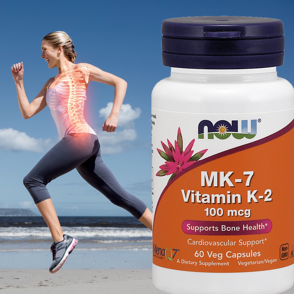 Thực Phẩm Bổ Sung NOW Vitamin K2 MK7 60 Viên