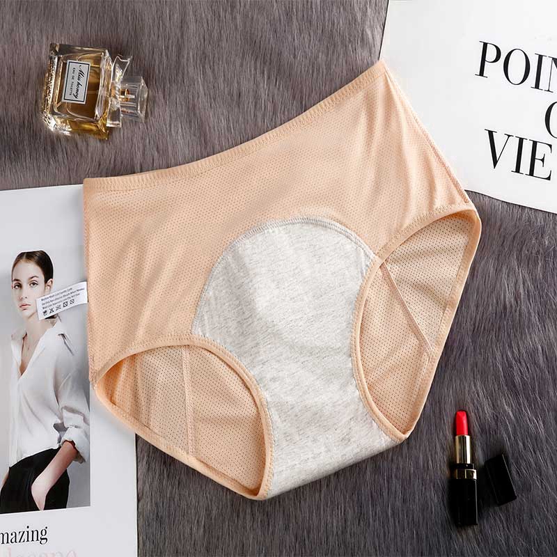 Quần lót cotton lưng cao chống nước kháng khuẩn thoáng khí thoải mái ấm áp dành cho nữ | BigBuy360 - bigbuy360.vn