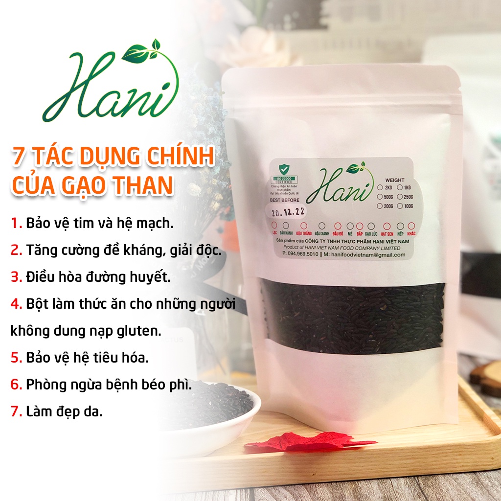1Kg Nếp Than Thơm Ngon Dẻo Ngọt, Giống Thuần Chủng Không Biến Đổi Gen  Nông Sản Hani Food