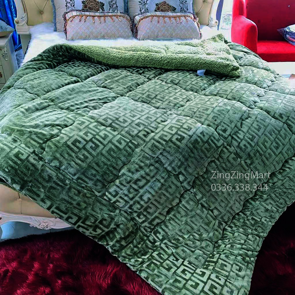 [Giá Hủy Diệt] Chăn Lông Cừu Chữ Vạn Cao Cấp Loại dày dặn (Được lựa mẫu)