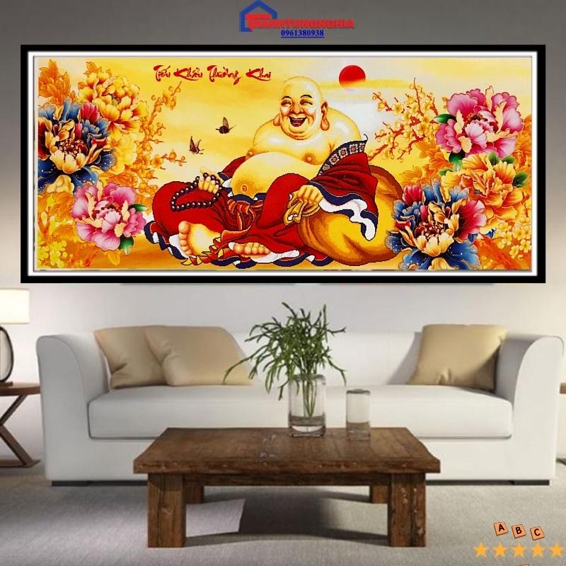 Tranh đính đá phật di lạc 1m50 x 70cm