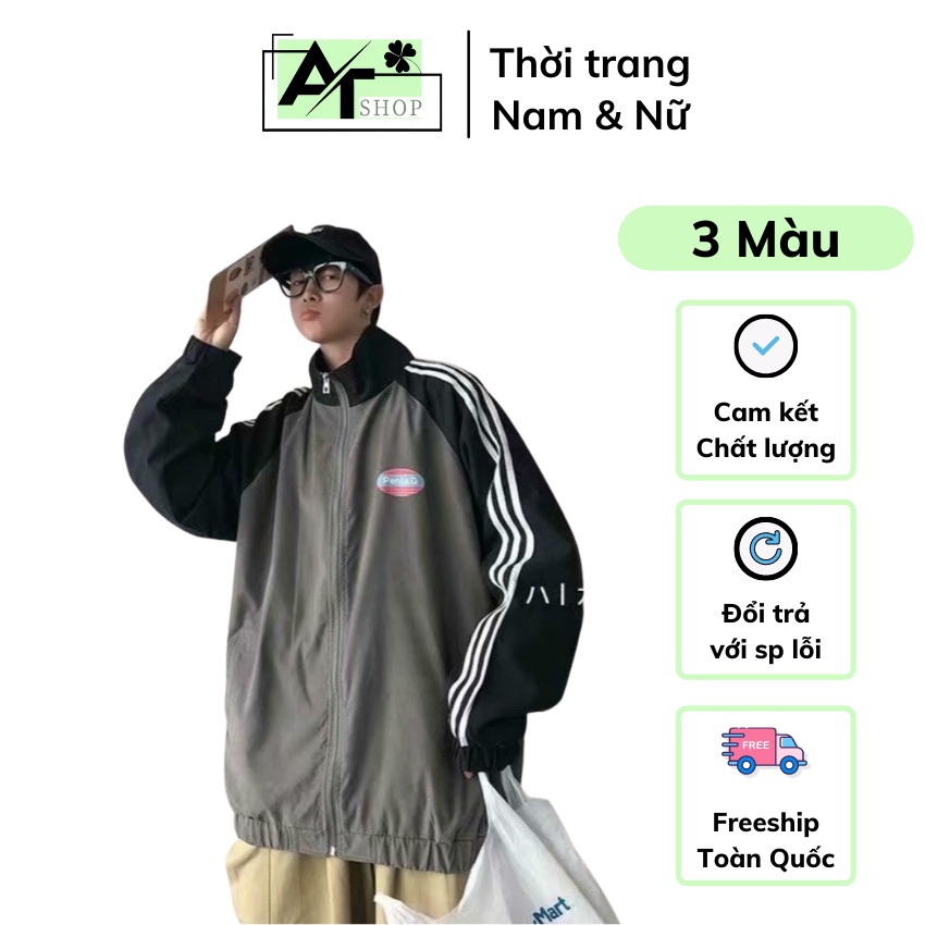 Áo khoác bóng chày 🔺 SIÊU HOT 🔺 Áo khóa unisex form rộng vải dù cao cấp thời trang Hàn Quốc dáng Unisex nam nữ D01