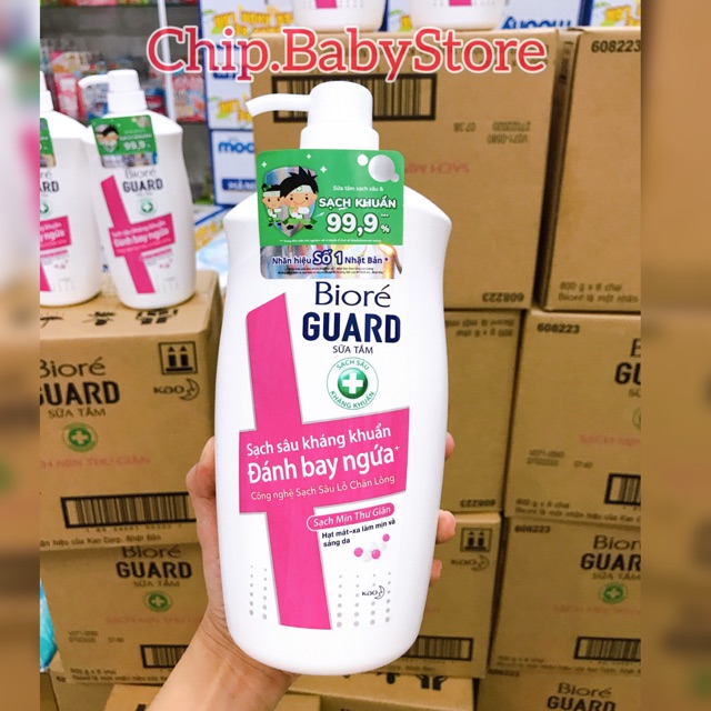 (Mua 1 tặng 1) Sữa Tắm Kháng Khuẩn Biore Sạch Mịn Thư Giãn- Trắng da 800gr | BigBuy360 - bigbuy360.vn