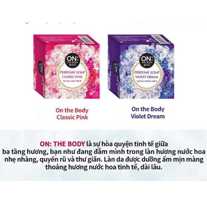 Xà Bông Thơm Hương Nước Hoa ON: The Body Violet Và Classic Pink 90g