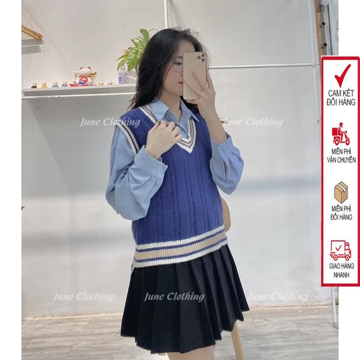 Set gile và áo sơ mi phong cách Hàn Quốc trẻ trung | BigBuy360 - bigbuy360.vn