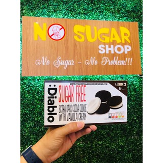 Bánh Quy Chocolate nhân kem vani không đường Diablo-UK