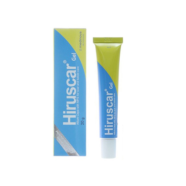 Hiruscar gel - Gel bôi mờ sẹo lõm, sẹo lồi, sẹo do phẫu thuật, tai nạn, bỏng, mụn nhọt, rạn da