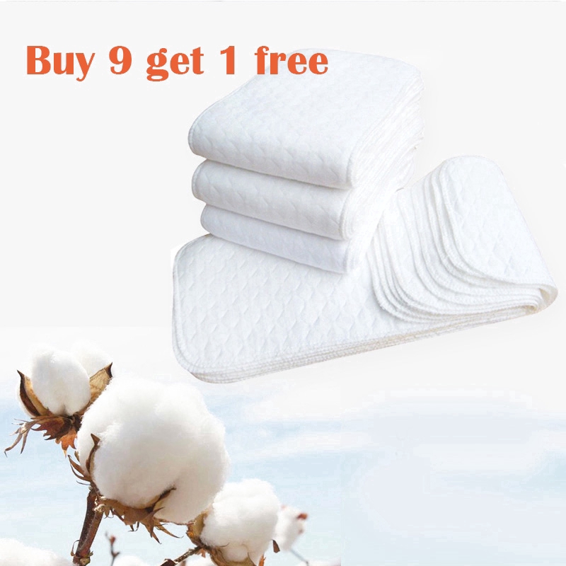 3 Layer 100% Microfiber Inserts Cloth Diaper
