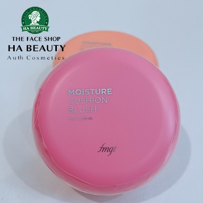 Má hồng dạng nước The Face Shop trang điểm dưỡng da Hàn Quốc Moisture Cushion Blush 8g siêu mịn nâng tông sáng tự nhiên