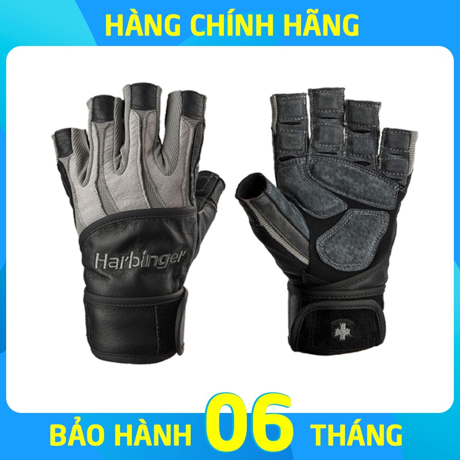 Găng Tay Tập Gym Harbinger Men’s Bioform Wristwrap Có Quấn Cổ Tay