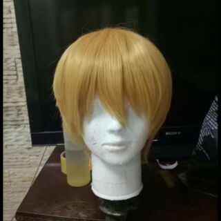 Tóc giả nam màu vàng để cosplay, hóa trang