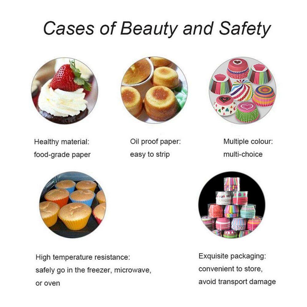 Set 100 CốC GiấY ĐựNg BáNh Cupcake TiệN DụNg