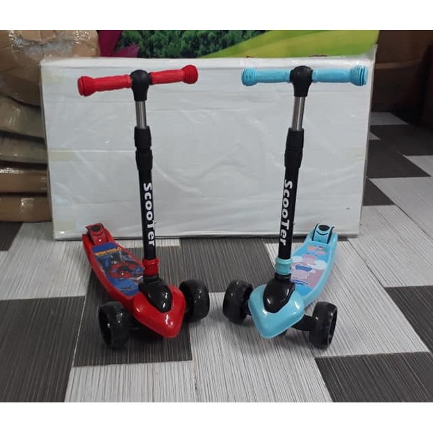 [KHO SỈ] Xe trượt Scooter Bánh to hàng Cao cấp (có giảm xóc + phanh chân + điều chỉnh cao thấp)