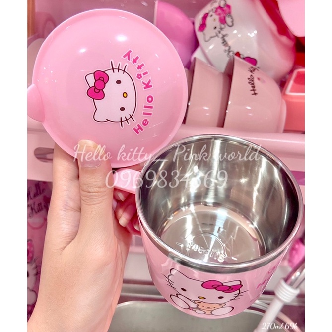 Ly giữ nhiệt hello  kitty