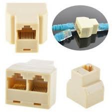 100 Đầu nối Cable mạng RJ45 chia 1 ra 2 | cục chia mạng 1 ra 2