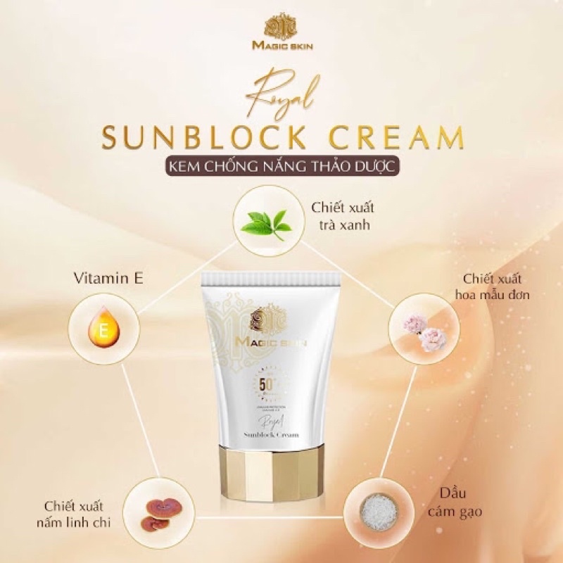 Kem chống nắng Thảo Dược Hoàng Cung Sunblock Cream Magic Skin