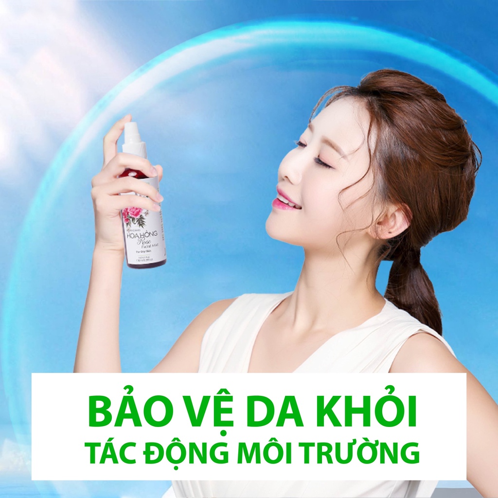 Xịt Khoáng Cấp Ẩm Làm Dịu Da MILAGANICS 100ml Chính Hãng (Trà Xanh, Hoa Hồng, Nha Đam, Hoa Lài) | WebRaoVat - webraovat.net.vn