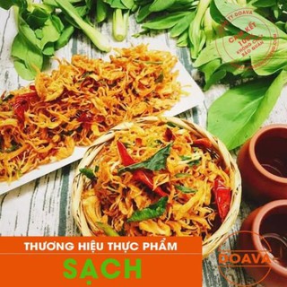 Khô gà lá chanh 300g - khô gà nhà làm cam kết không chất bảo quản - doava
