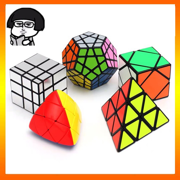 Trọn Bộ 9 Rubik Megaminx, Pyraminx, Skewb, Mirror, Square-1, Axis, Windmill, Fisher, Mastermorphix - Combo Bộ 9 Rubik
