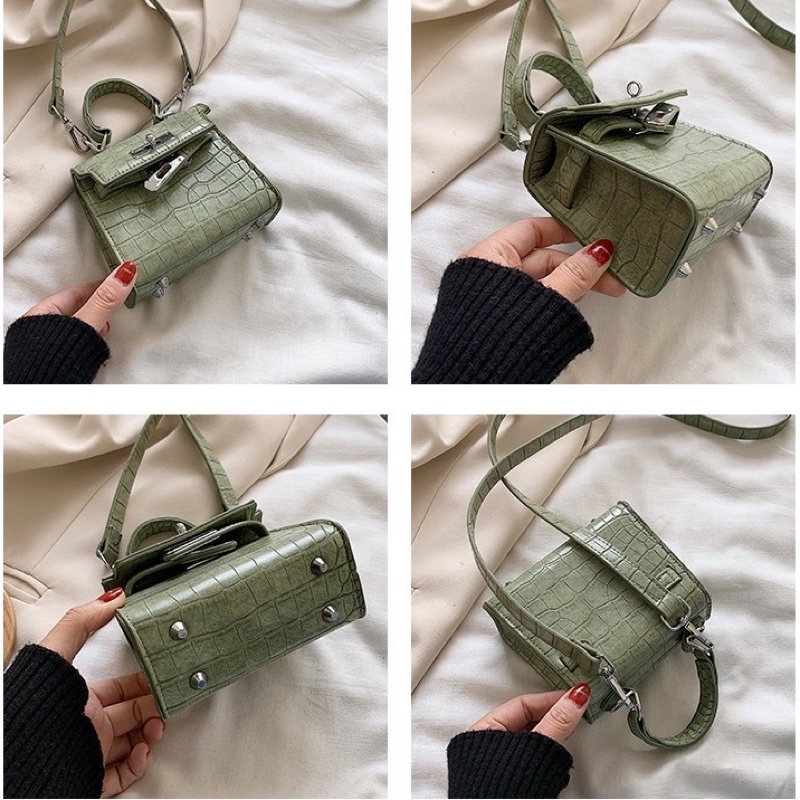 Thời trang trẻ Túi Hm mini da rắn hàng qc (Giá Sỉ) ibx chọn màu (video thật shop quay)