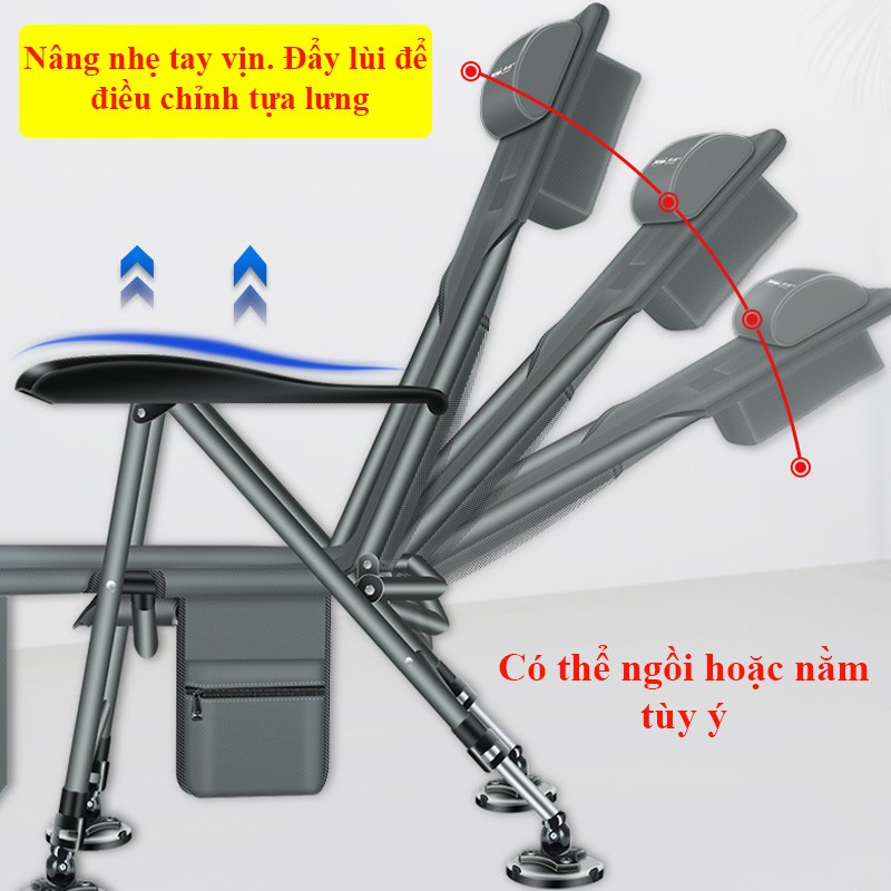 Ghế săn hàng câu đài Bennuo có thể gấp gọn, dễ dàng điều chỉnh tư thế xử lí mọi địa hình KK-29