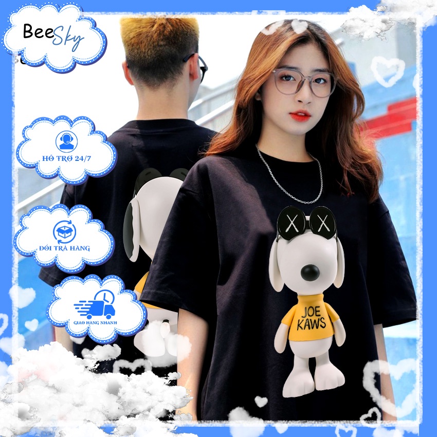 Áo Thun Unisex BEESKY 100% Cotton JOE KAWS SNOOPY T-SHIRT-JKAWS001