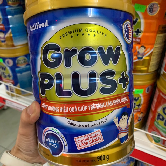 Sữa Nuti Grow Plus + Xanh 900gr