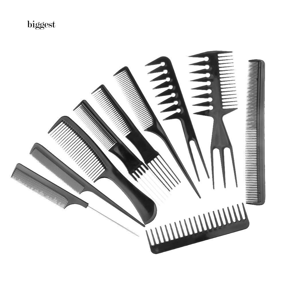 ☆Túi Xách Cỡ Lớn Thiết Kế Giản Dị Thời Trang☆Set 10 Lược Chải Tóc Tạo Kiểu Chuyên Nghiệp Cho Salon