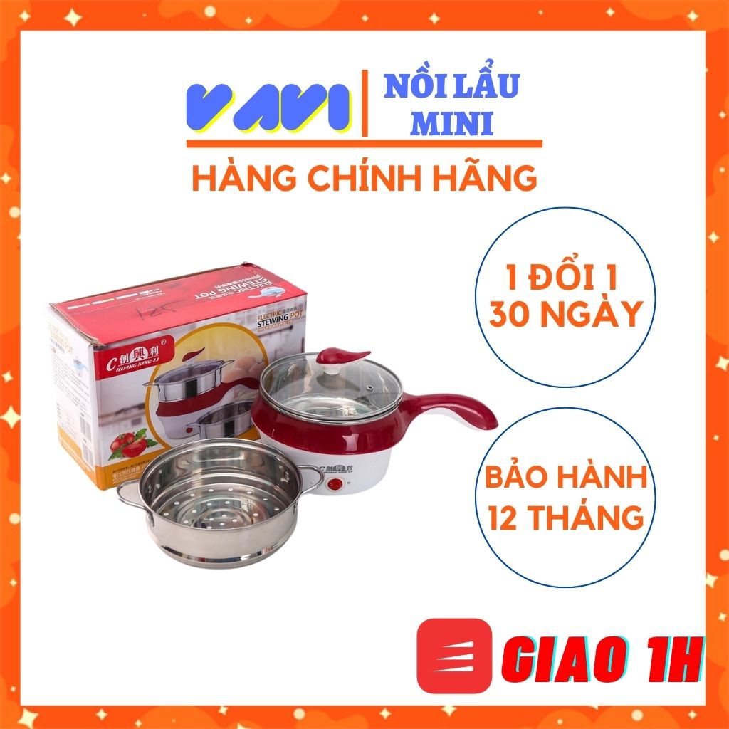 Nồi lẩu mini đa năng LỖI 1 ĐỔI 1 BẢO HÀNH 12 THÁNG