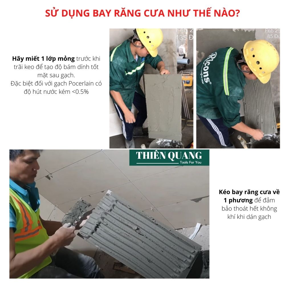 Bay răng cưa ốp lát 17x9cm  - Thiên Quang