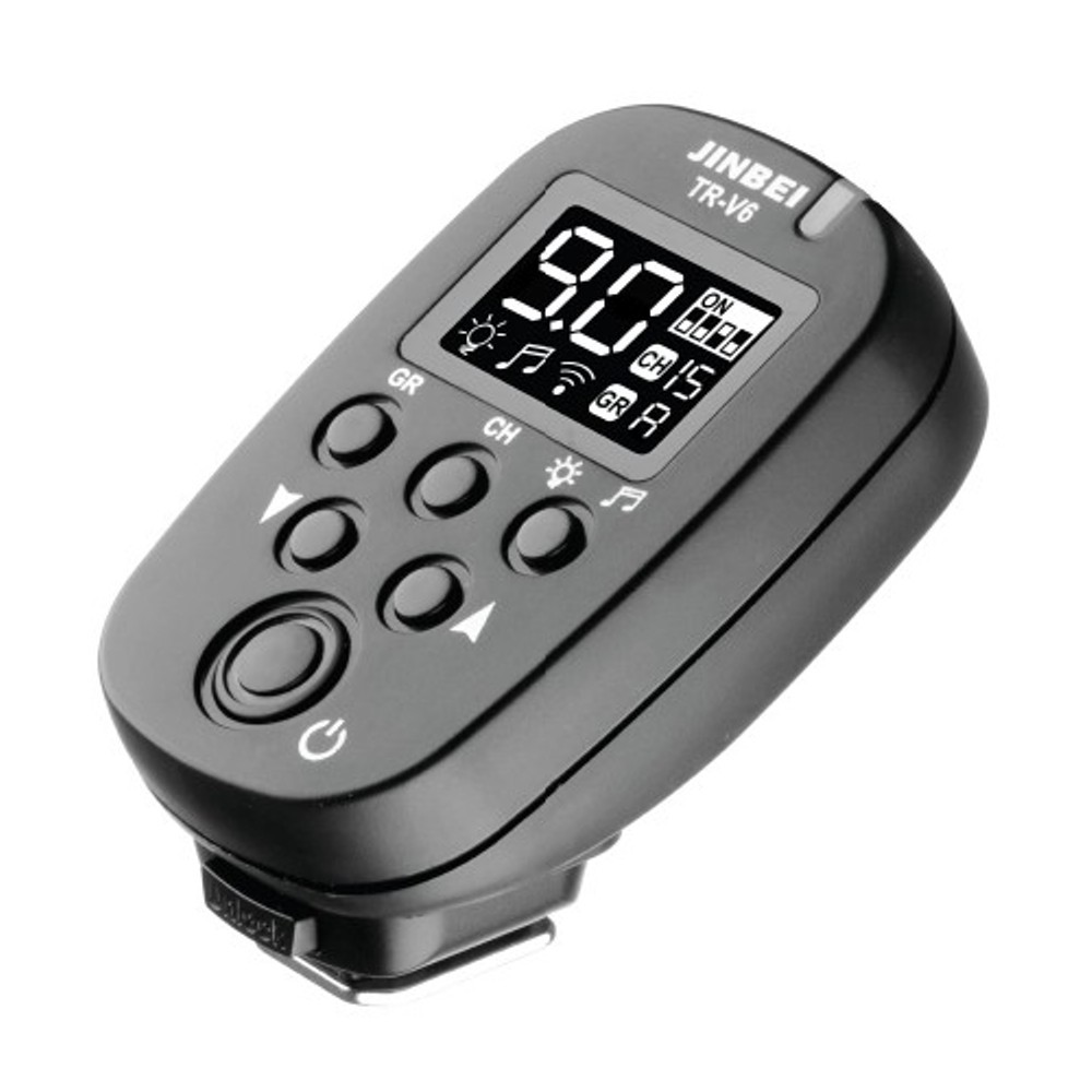 Bộ phát và nhận không dây Jinbei TR-V6 USB 2.4GHz cho Canon Nikon Sony Olympus Tương thích với DM-5