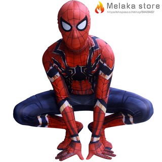 Bodysuit hóa trang hình người nhện cho người lớn và trẻ em