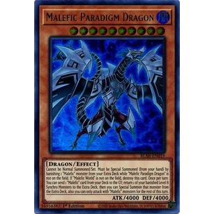 Thẻ bài Yugioh - TCG - Malefic Paradigm Dragon / BLAR-EN019'