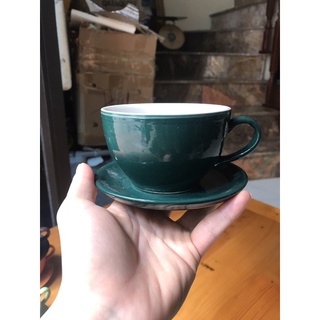 Combo 10 bộ cốc đĩa capuchino đủ màu