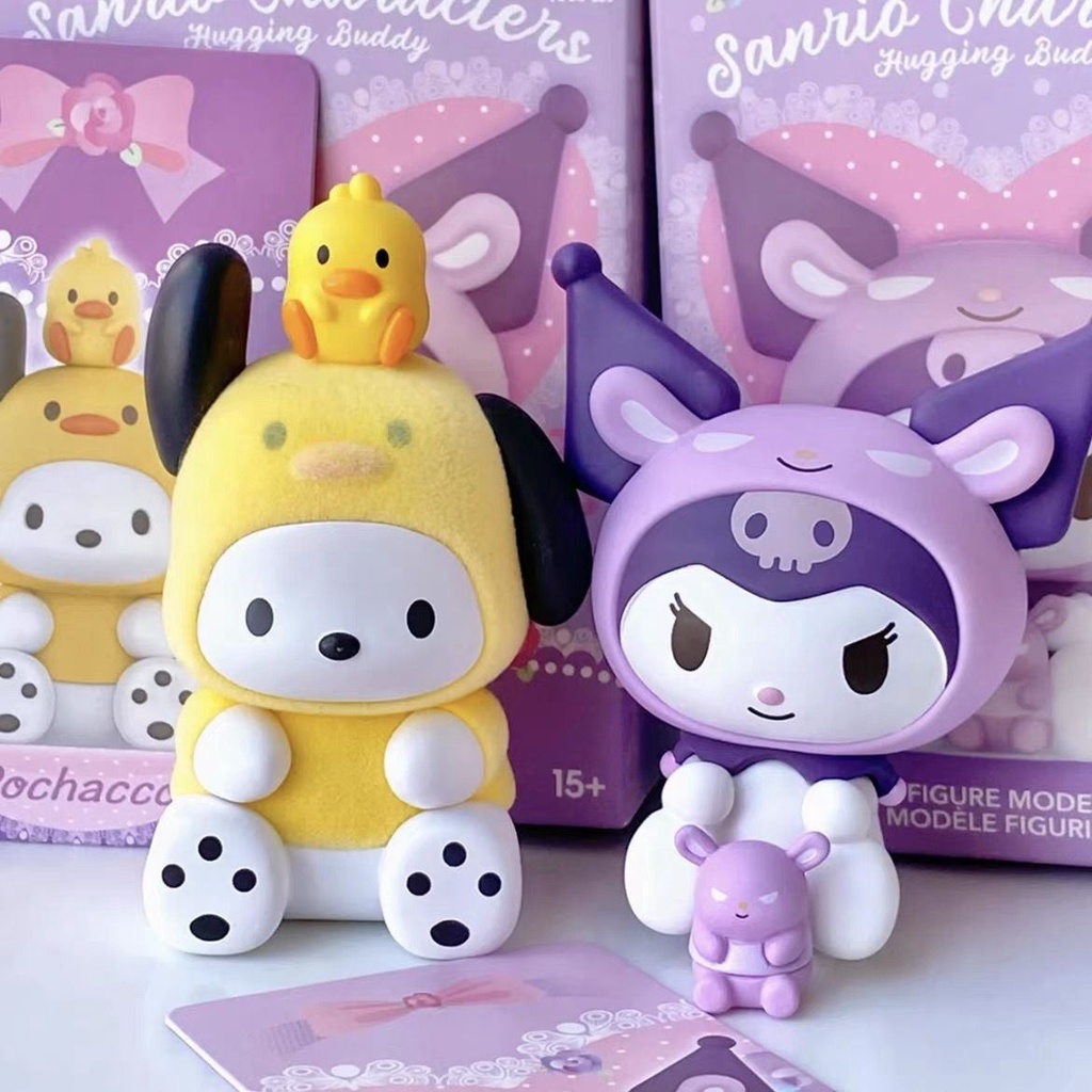 Mô Hình Búp Bê MINISO Sanrio Huging Buddy Nhỏ Nhắn Ngôi Sao Kuromi Dùng Làm Quà Tặng Trang Trí