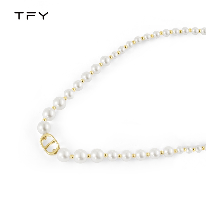 Dây Chuyền Ngọc Trai Mặt Hình Đĩa cd Thời Trang Xuân Hè Pháp Cổ Điển Cao Cấp Dành Cho Nữ