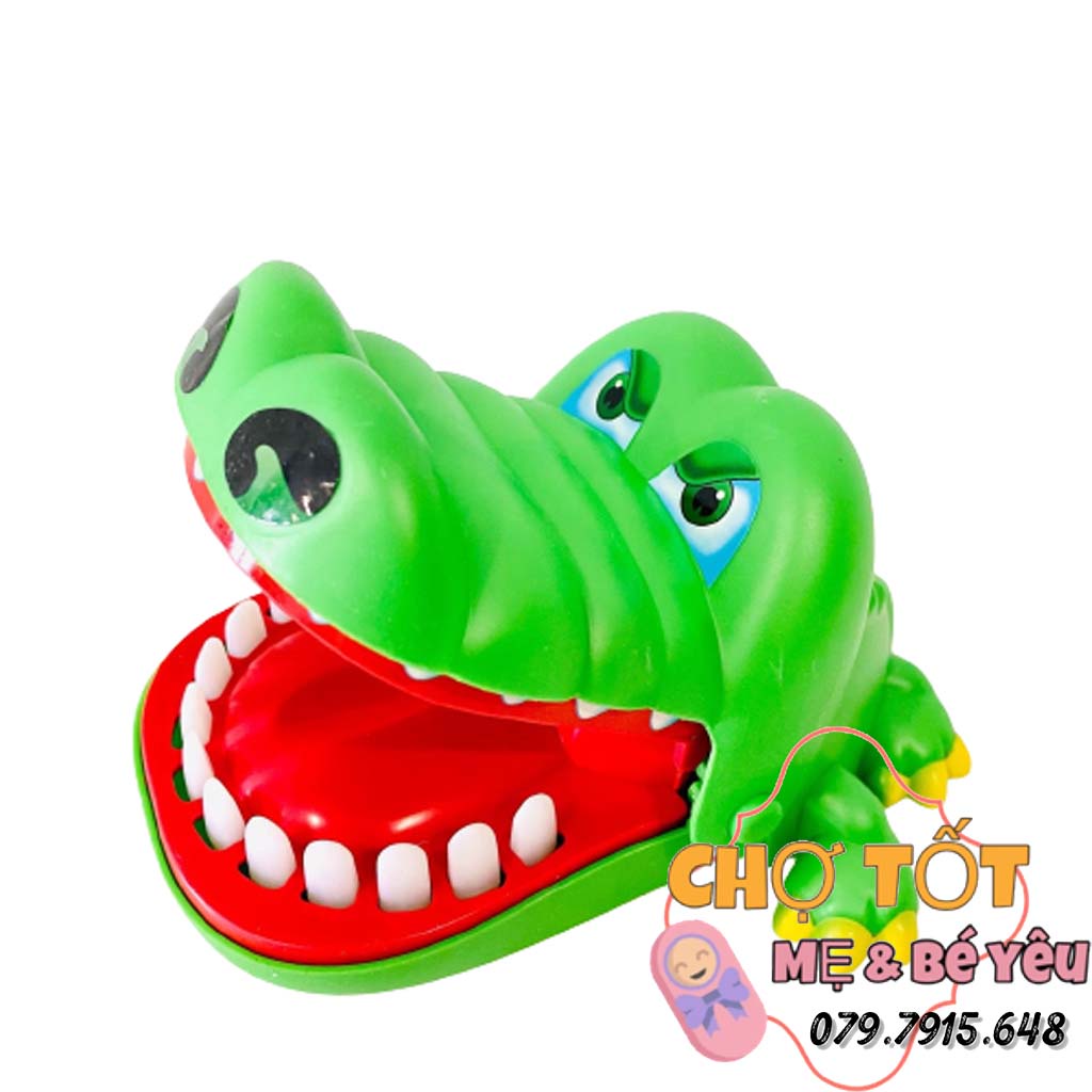 [CỠ LỚN] Đồ chơi khám răng cá sấu cắn tay vui nhộn dành cho bé giải trí giúp phát triển khả năng phản xạ cho bé