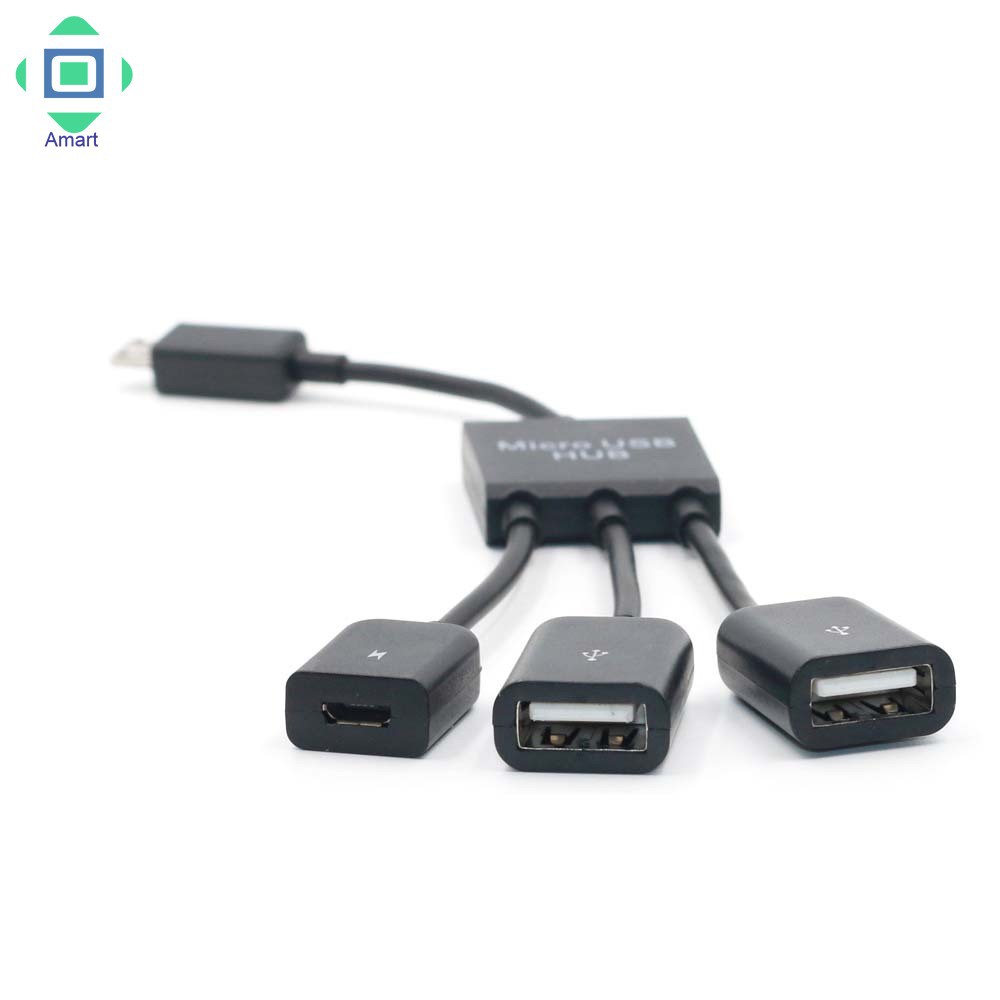 Bộ Chia 3 Cổng Micro Usb Otg Chất Lượng Cao